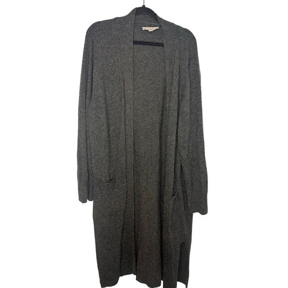 Loft Plus Duster Long Cardigan Pockets Women's Size 20/22 Curvy Gray Neutral - Picture 1 of 7